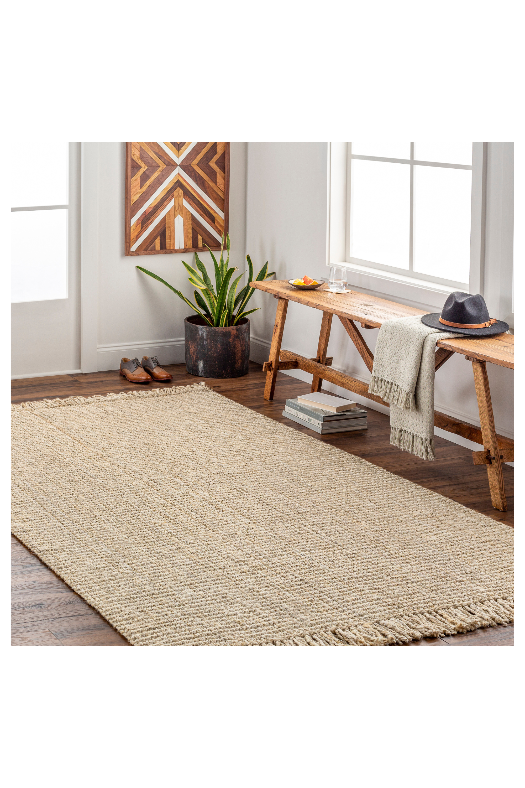 District Loom Sanibel Jute Rug - Cream