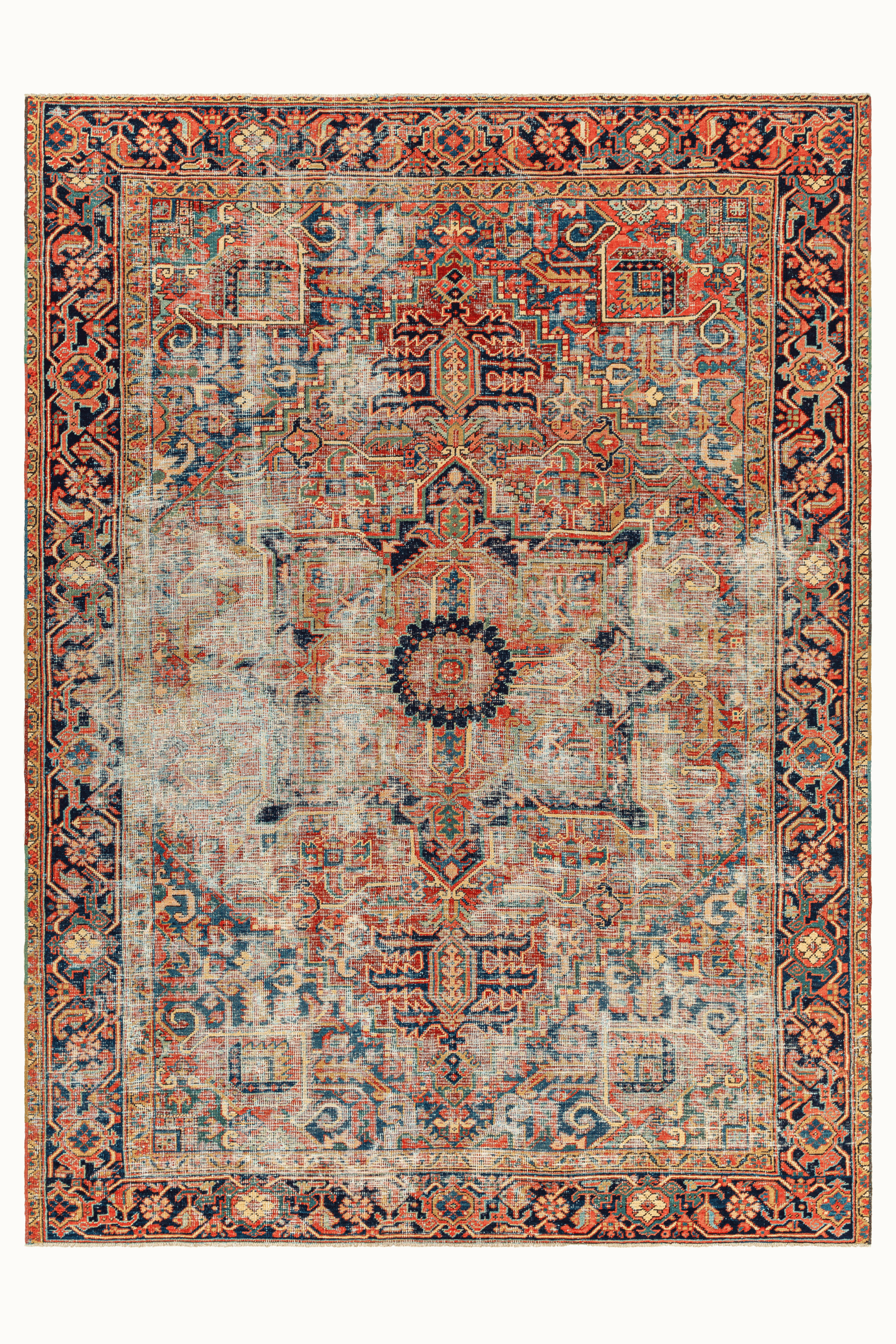 District Loom Antique Persian Heriz area rug  Clark