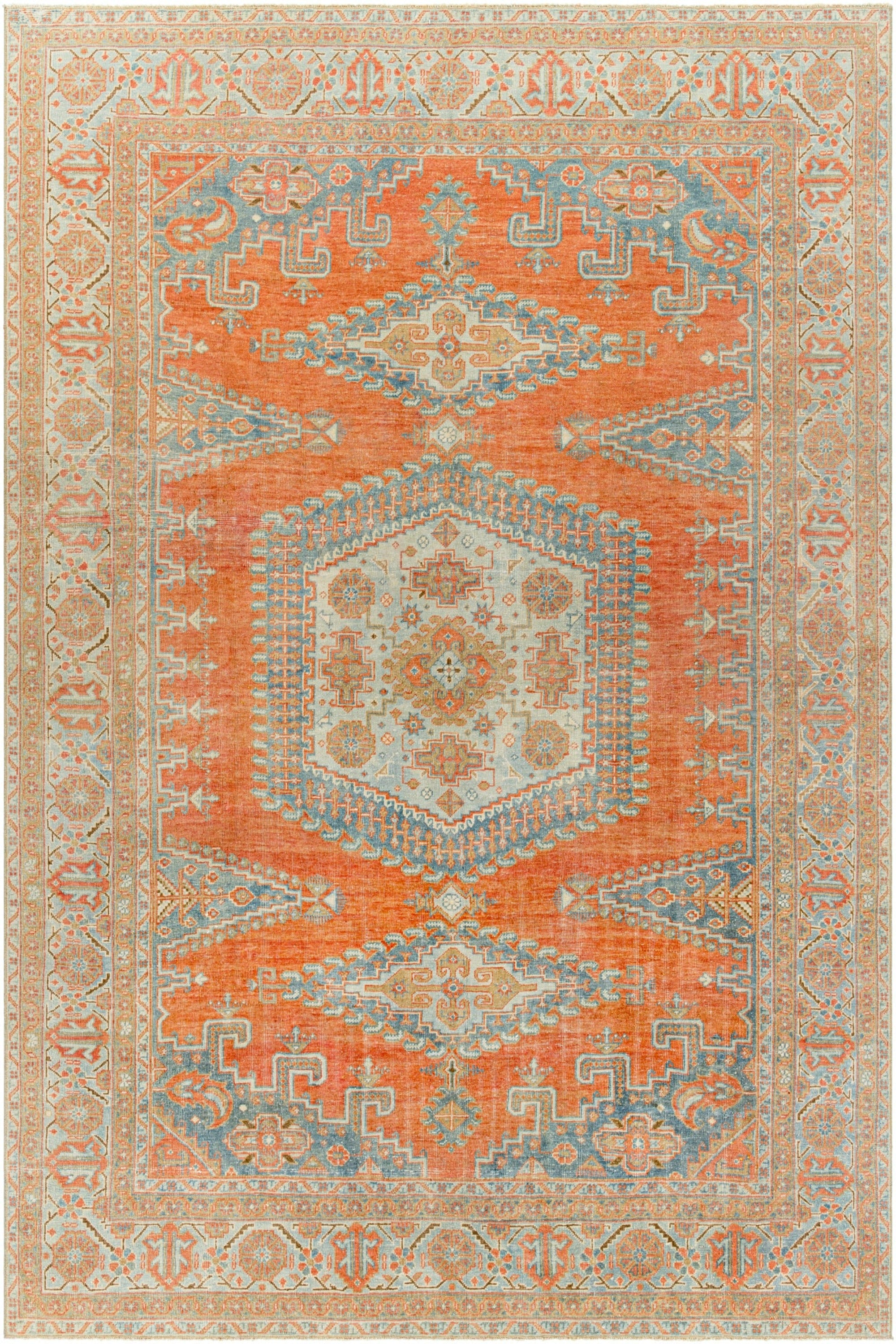 District Loom Vintage Persian Tabriz VISS area rug Saco