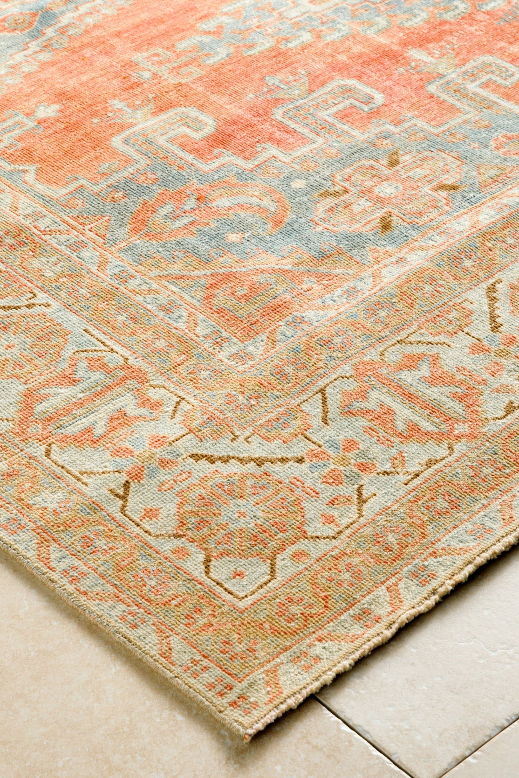 District Loom Vintage Persian Tabriz VISS area rug Saco