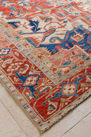 District Loom Antique Persian Heriz Serapi area rug Dunn