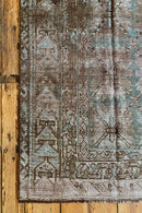 District Loom Distressed Antique Persian gallery size area rug Huntley